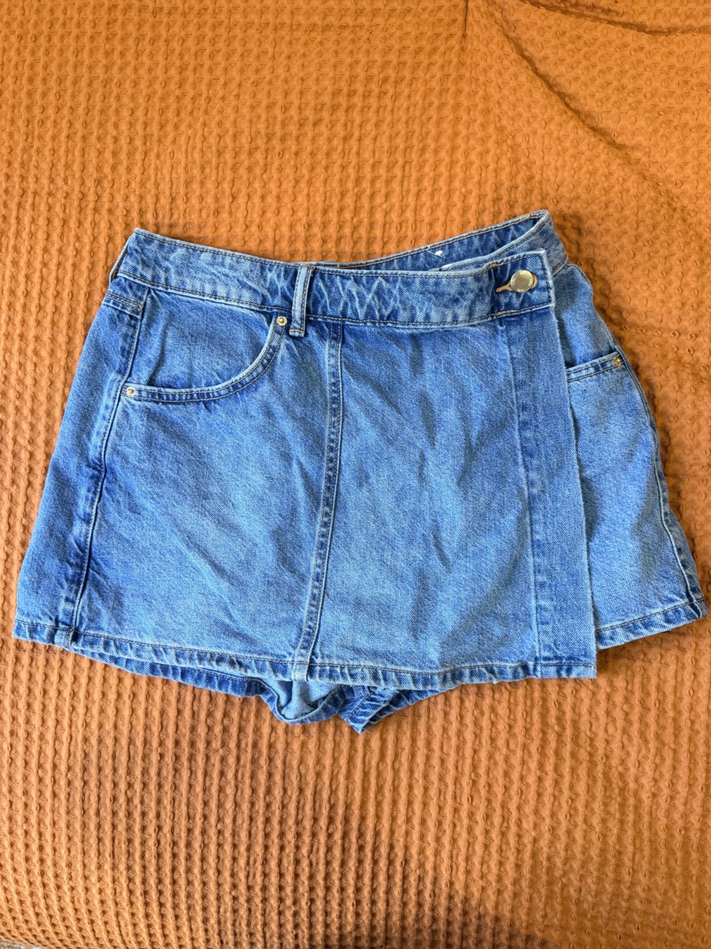 Zara Blue Denim Women's Jeans Skort / Skirt